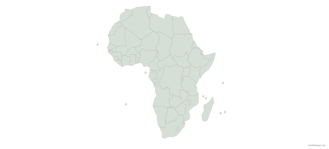 Africa countries map