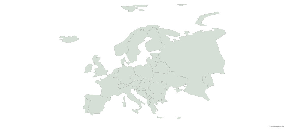 Europe countries map